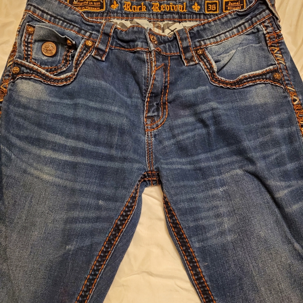 Mens Rock Revival  jeans sz 36x32